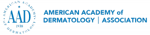 The american academy of dermatology association logo.